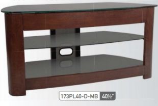 Meuble de télé bois et verre 3 étages Sonora 173PL - Meubles de télévision