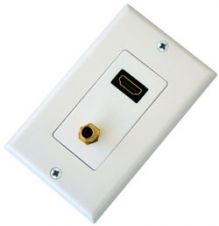 Plaque Mural HDMI + RCA - HD1S North A Electonics HD1S - Plaque Mural