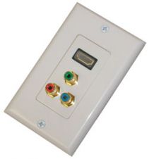 Plaque Mural HDMI + RCA - HDC North A Electonics HDC - Plaque Mural