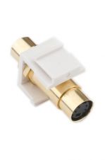 Insert S-Vidéo femelle-femelle - PH519 Provo PH519 - Plaque Mural